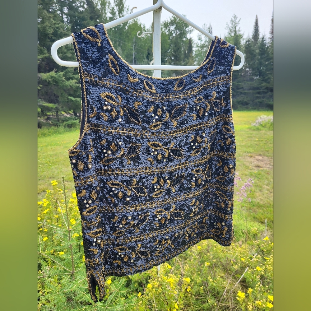 "Micro Beaded Top" VINTAGE Top